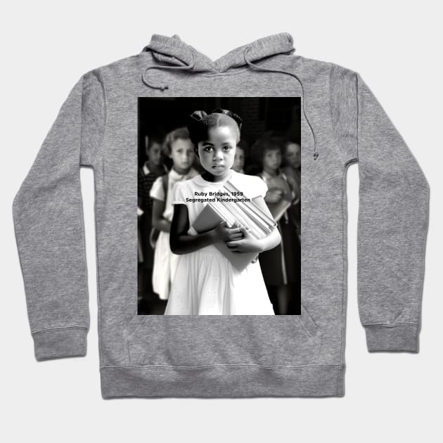 Black History Month: Ruby Bridges, A Journey Beyond the School Doors Hoodie by Puff Sumo